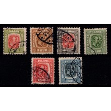 1915-18 - Island -  dobbelthoveder - Frimærker - Stemplet.